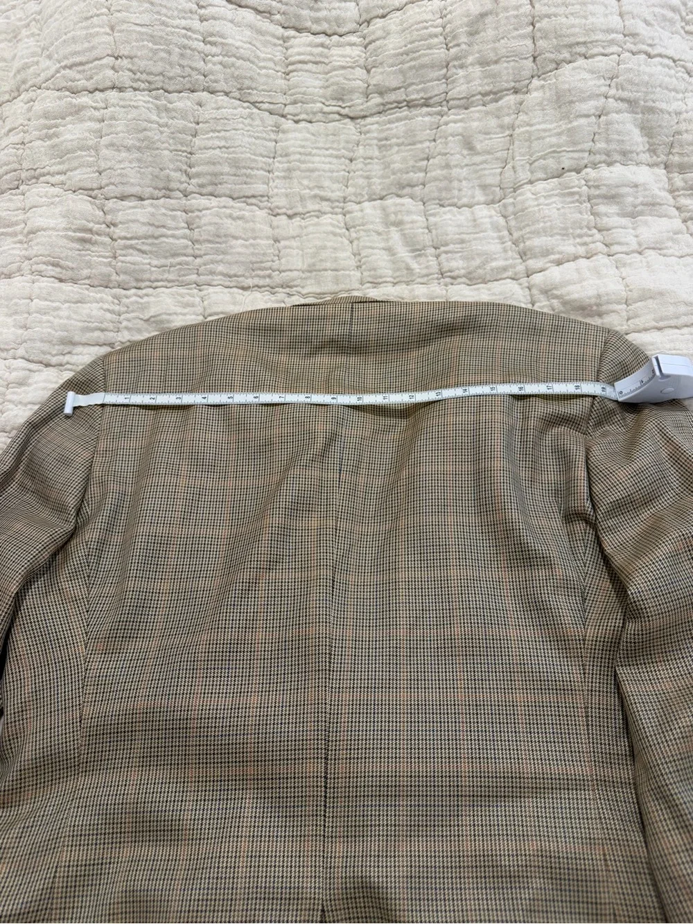 Brooks Brothers Regent Ethomas Silk and Wool Brown Houndstooth Check Blazer